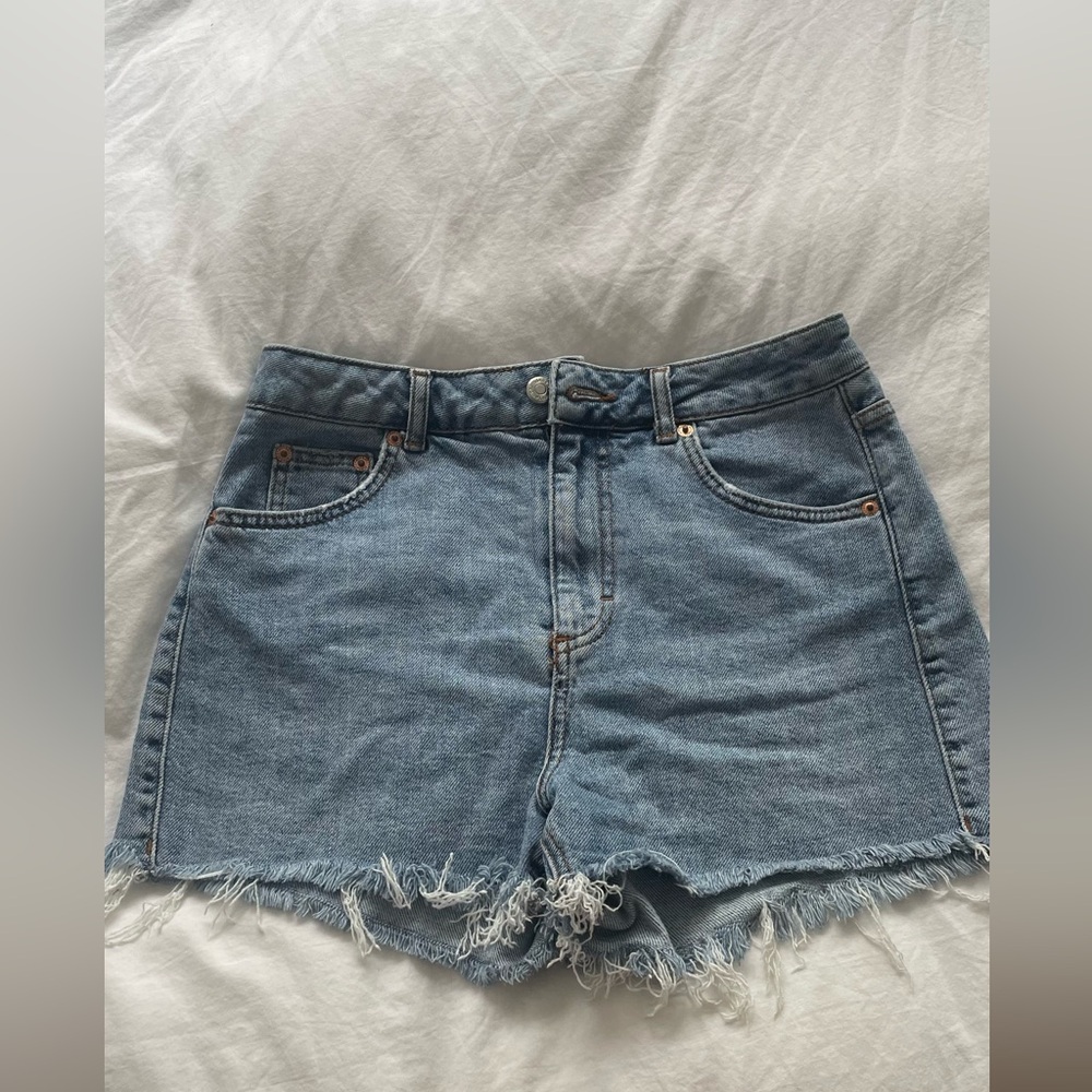 Topshop Denim Blue Women's Shorts